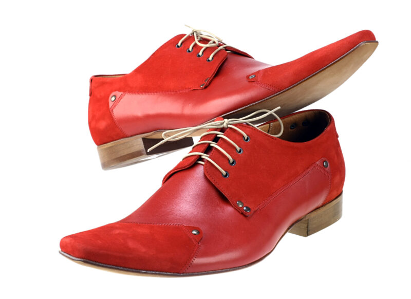 Pánska Obuv 214/11 Rosso euro /rosso camoscio