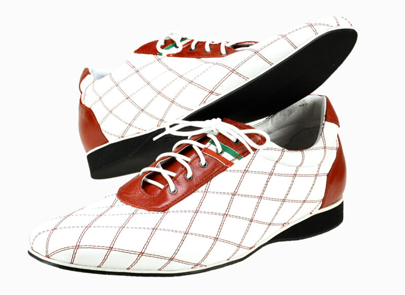 Pánska Obuv 308/13 bianco/rosso