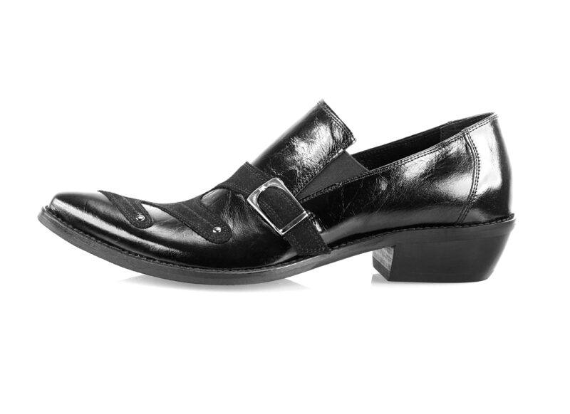 Pánska Obuv 322/01 Nero/camoscio - Image 2