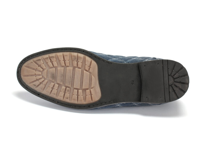 Pánska Obuv 308/21 Jeans/skóra bianco - Image 3