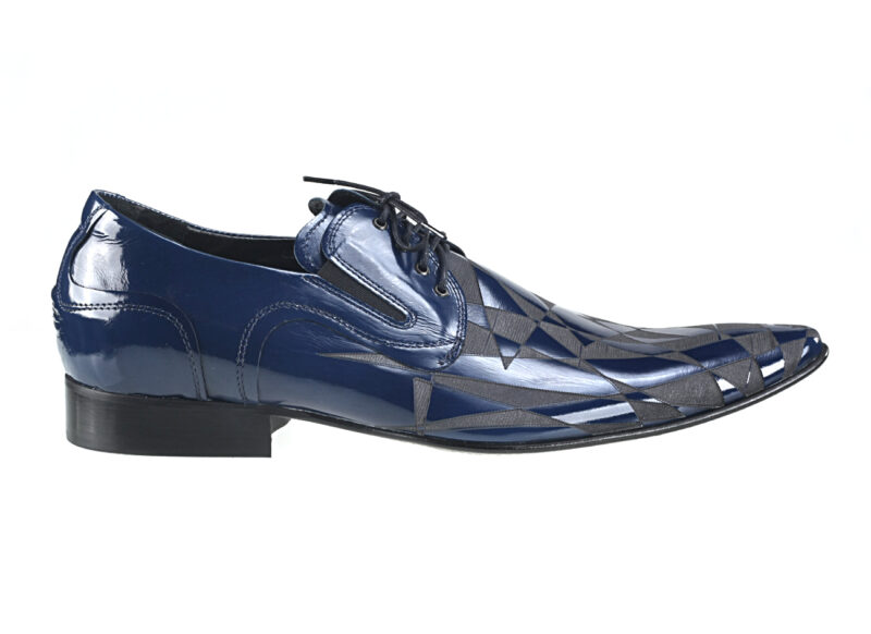Pánska Obuv 144/ 93 Blue vernice/laser - Image 2