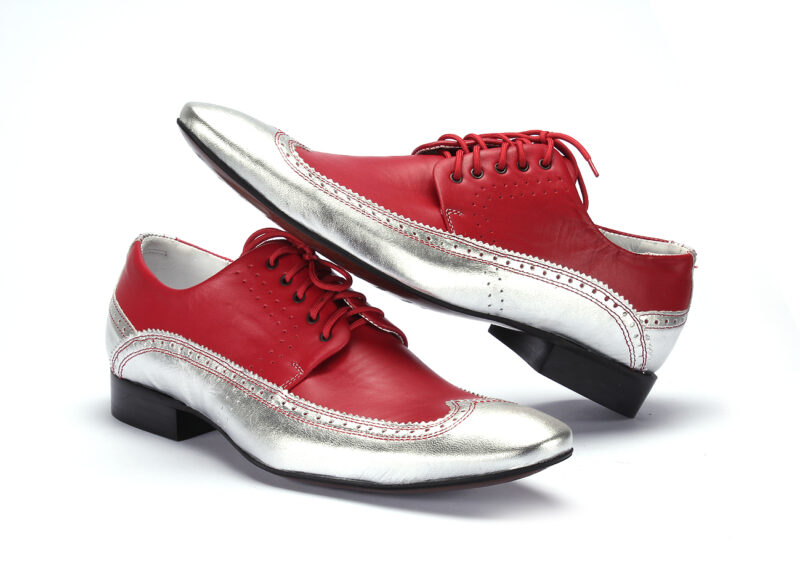 Pánska Obuv 255/62/11 Argento/rosso